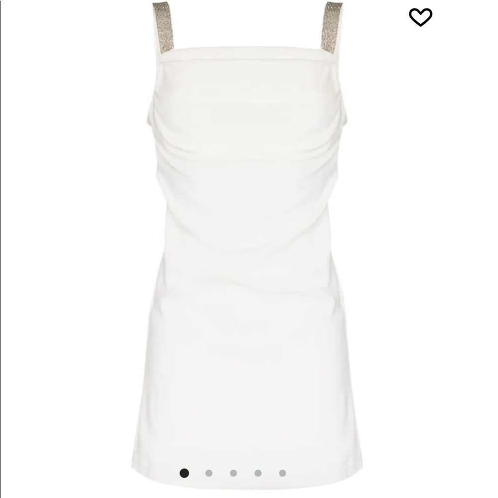 De La Vali Mojio Diamanté Draped Minidress (perfect bridal after party look!) - Picture 2 of 5